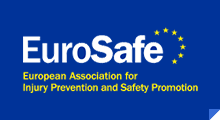 EuroSafe logo: blue background with white text