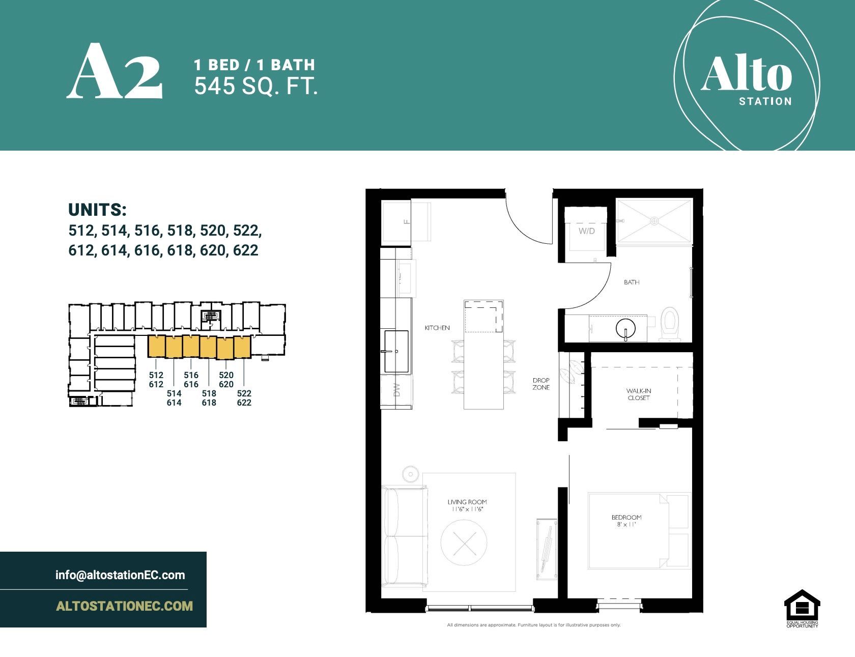 A floor plan for a apartment called a2