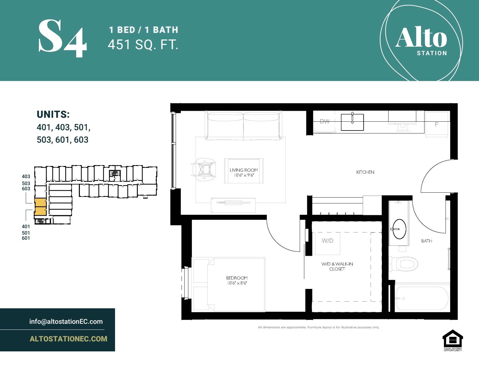 Alto Station Studio Model S4 Floor Plan