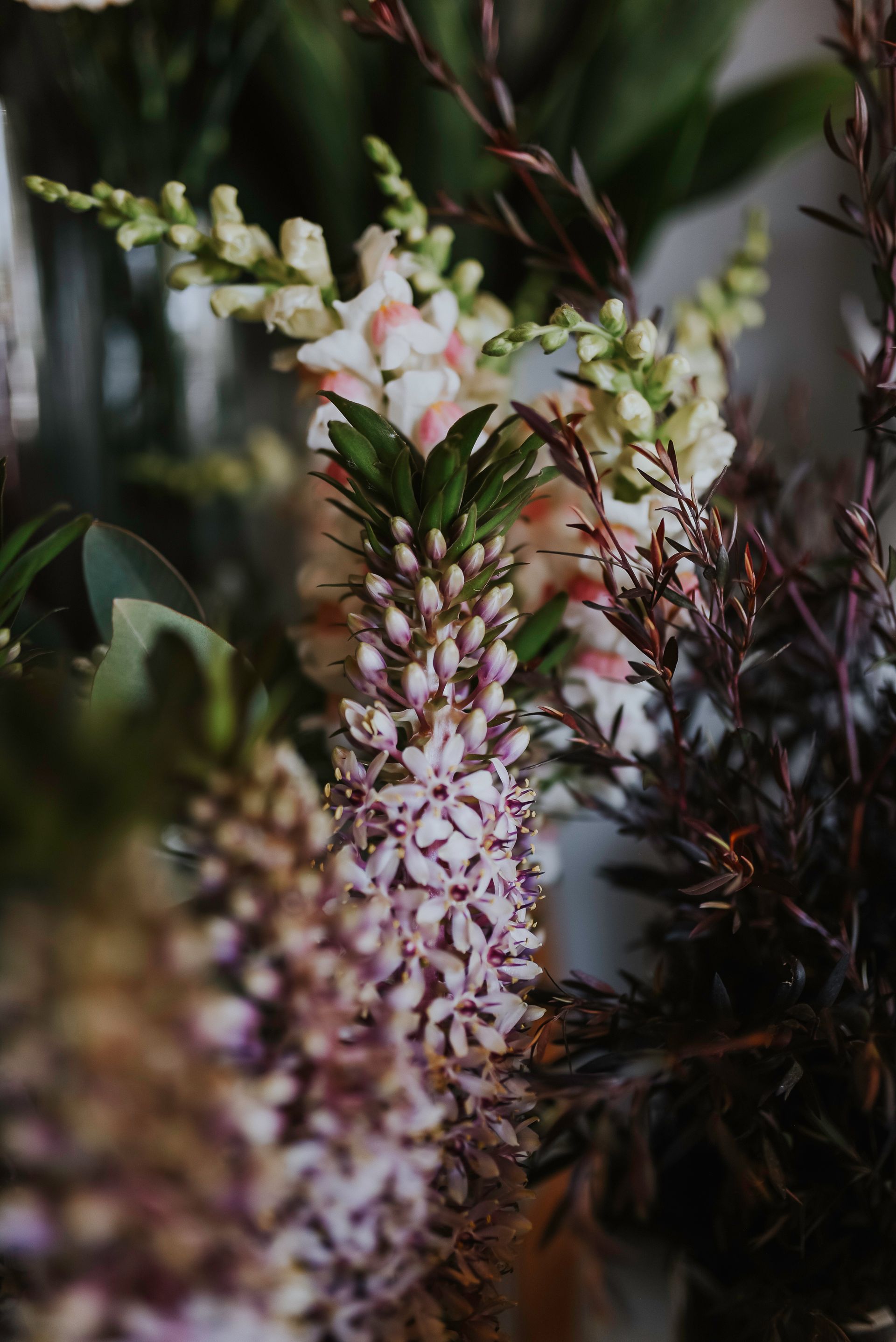 White Dried Flowers Bouquet