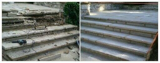 Fixed Steps — St. Louis, MO — Mirelli Tuckpointing LLC