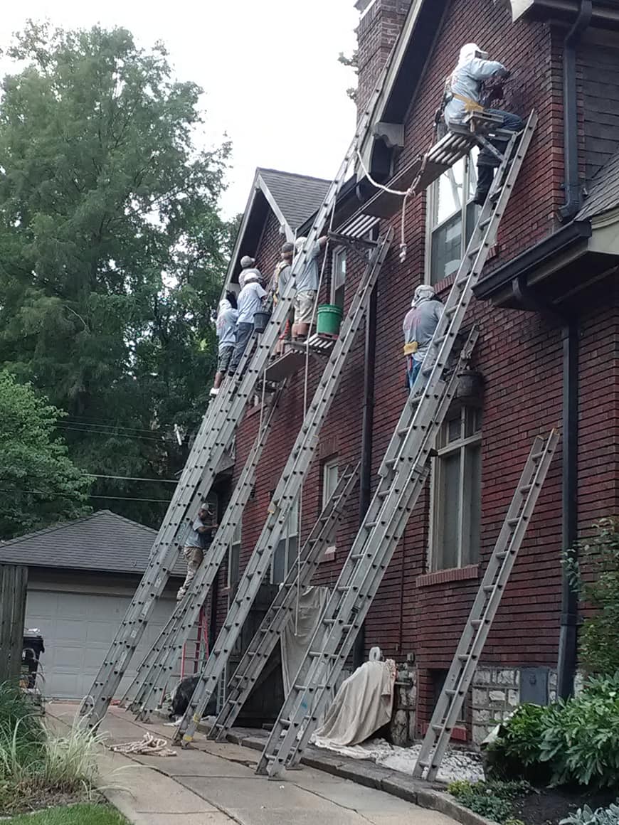 Image Of Laborers — St. Louis, MO — Mirelli Tuckpointing LLC