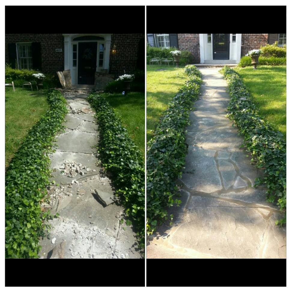 Before And After Entryway Outside — St. Louis, MO — Mirelli Tuckpointing LLC