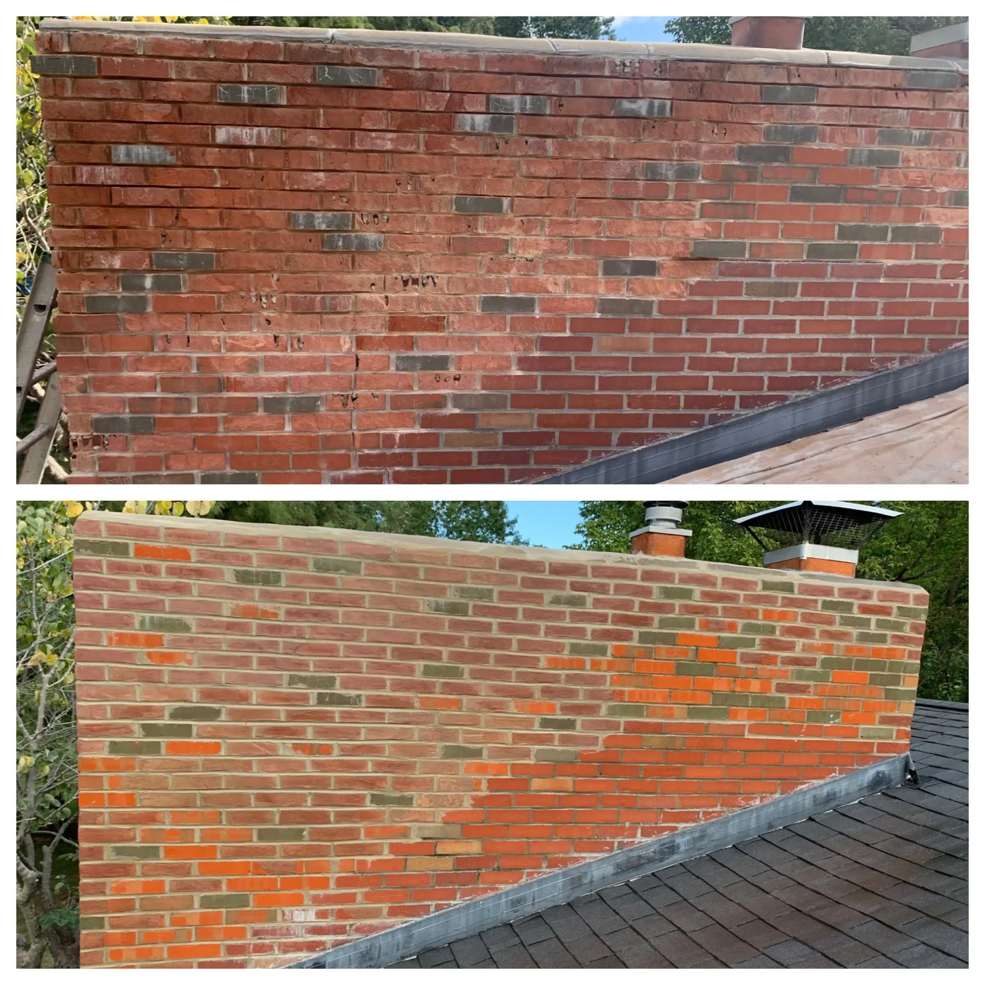 Color Change And Fixed Chimney's Brick — St. Louis, MO — Mirelli Tuckpointing LLC