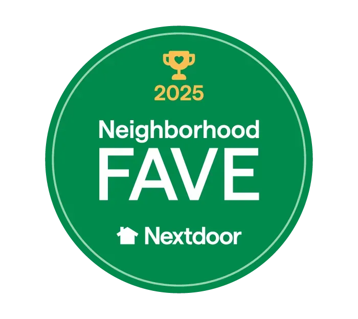 2025 Neighborhood FAVE badge from Nextdoor