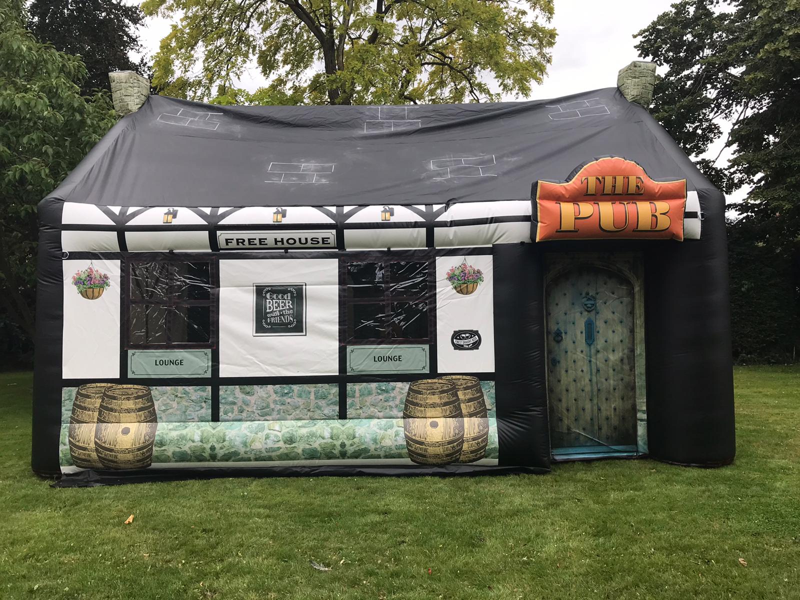 inflatable pub to hire