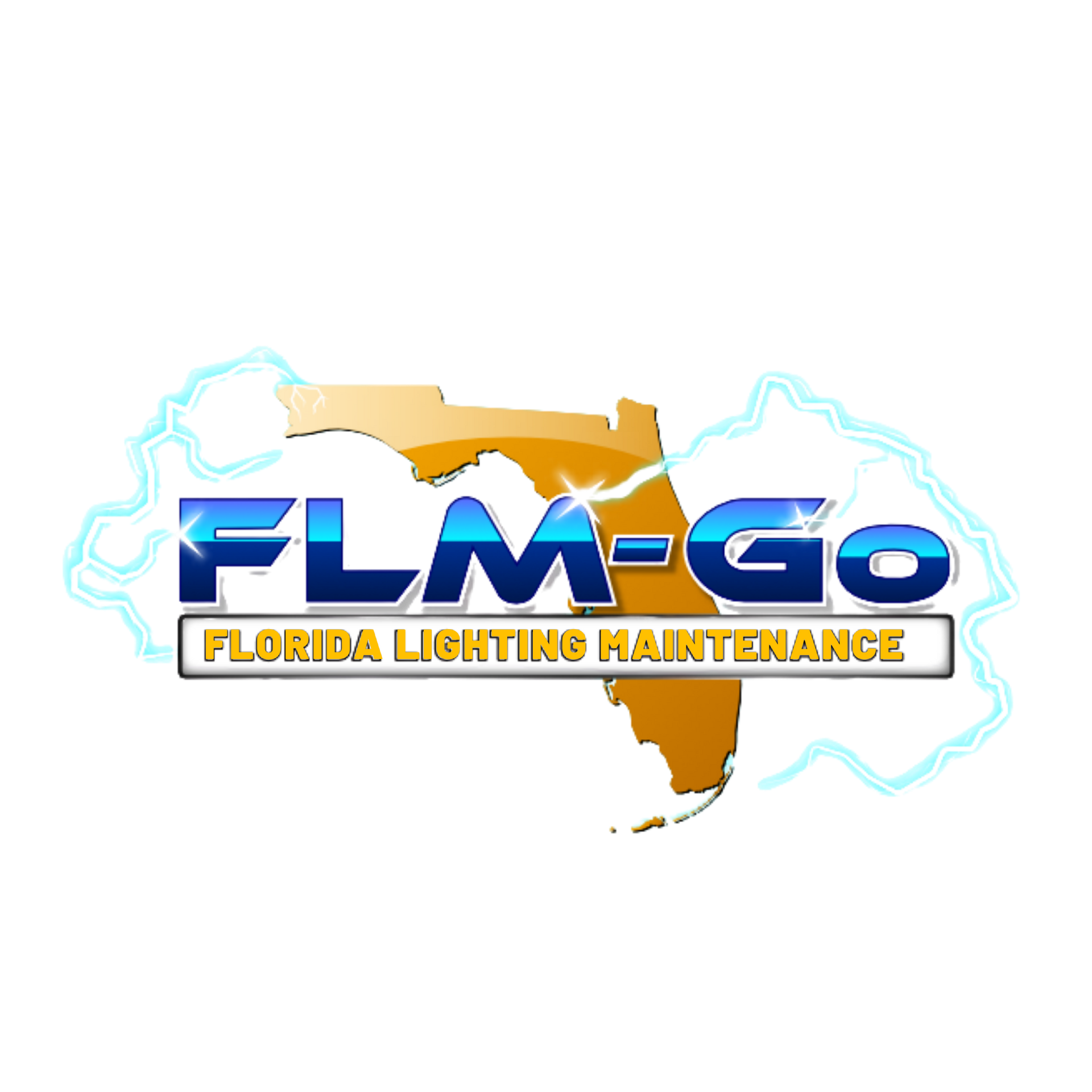 Logo with "FLM" text over the state of Florida; includes website address.