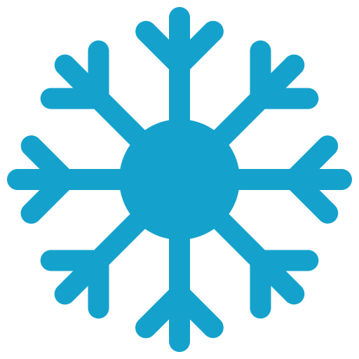Blue snowflake icon.