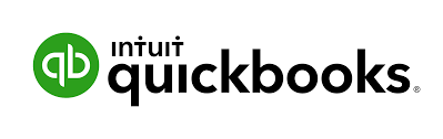 The logo for qb quickbooks is shown on a white background.