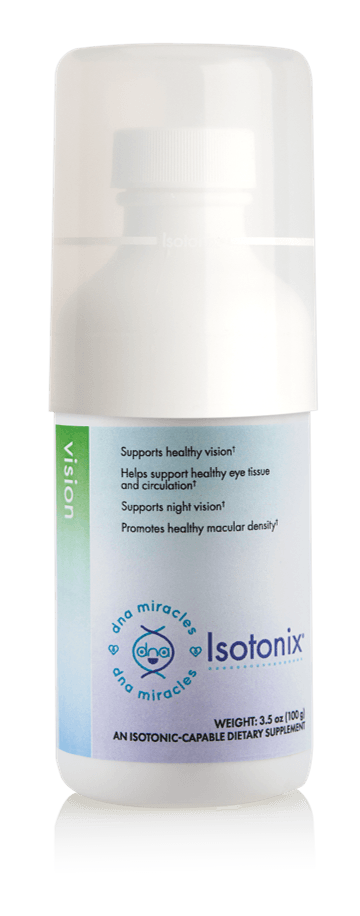 a bottle of isotonic is sitting on a white surface .