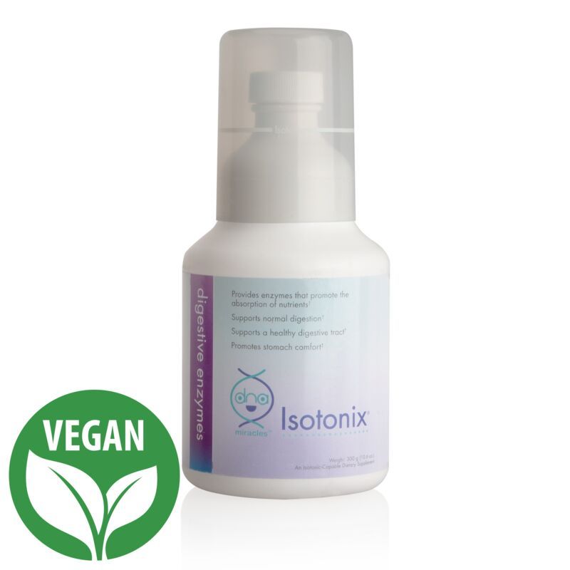 a white bottle of isotonix is vegan