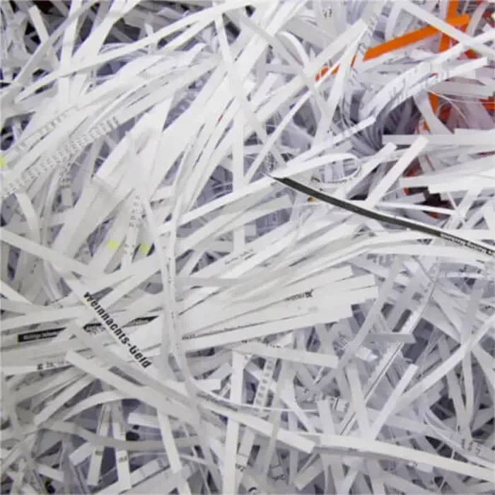 Picture of A Shredded Document | Wisconsin Rapids, WI | Express Recycling Solutions