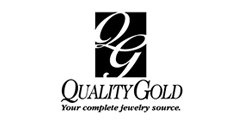 The quality gold logo is black and white and says `` your complete jewelry source ''.