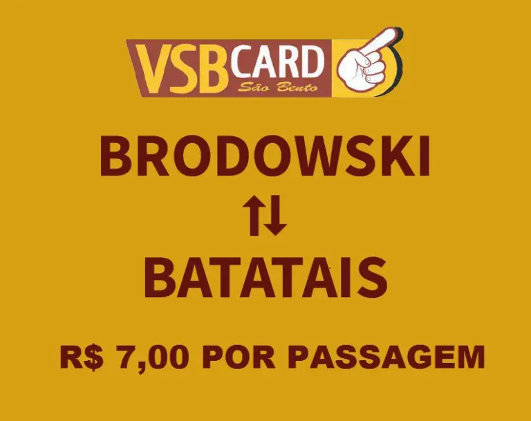 Banner rota Brodowski paar Batatais