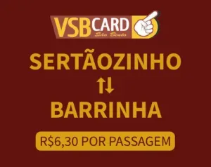 Banner rota Sertãozinho para Barrinha