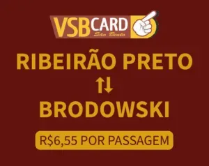 Banner rota Ribeirão Preto para Brodowski