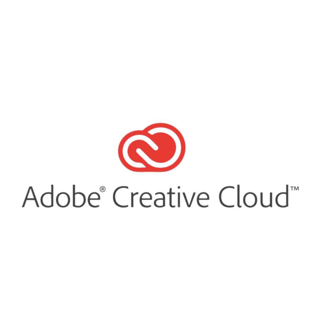 Adobe creative cloud logo on a white background