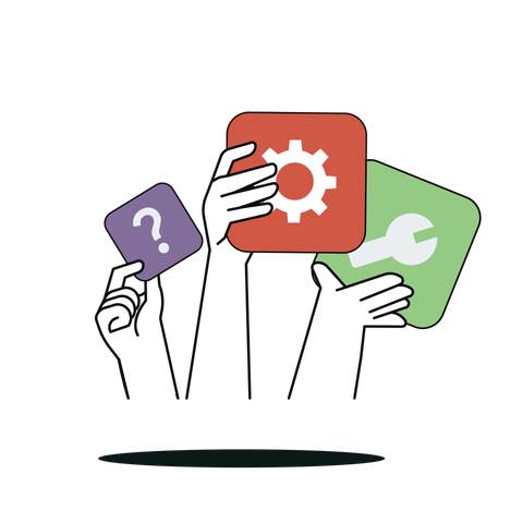 A cartoon illustration of a magnet attracting hearts and circles.