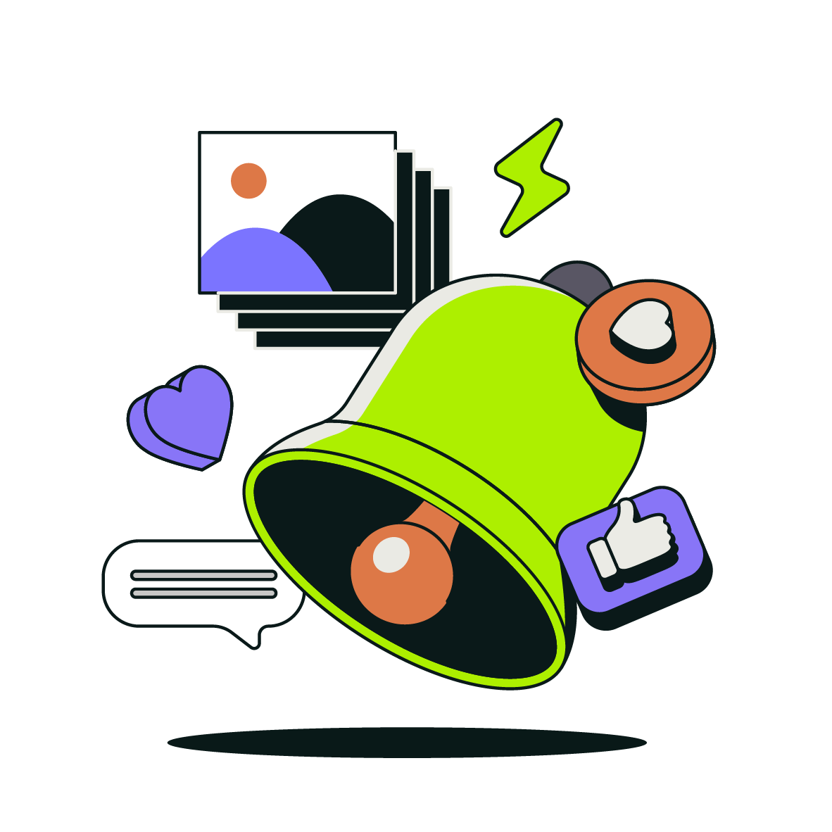 A group of hands holding up a question mark , a gear , and a wrench.