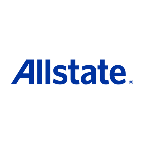 Allstate logo in blue text on a white background. The word 