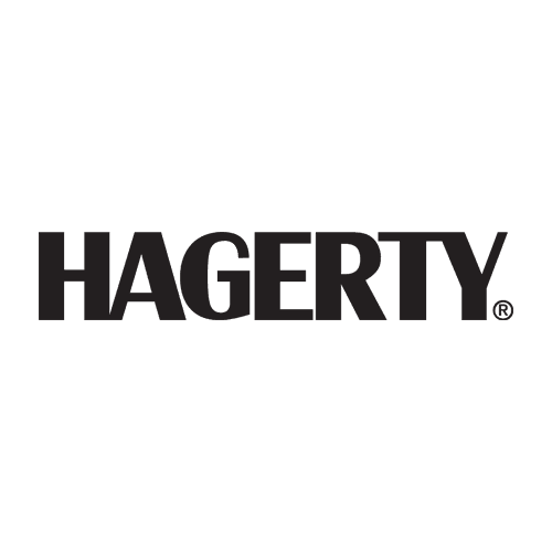 Hagerty logo in black text on a white background. The word 
