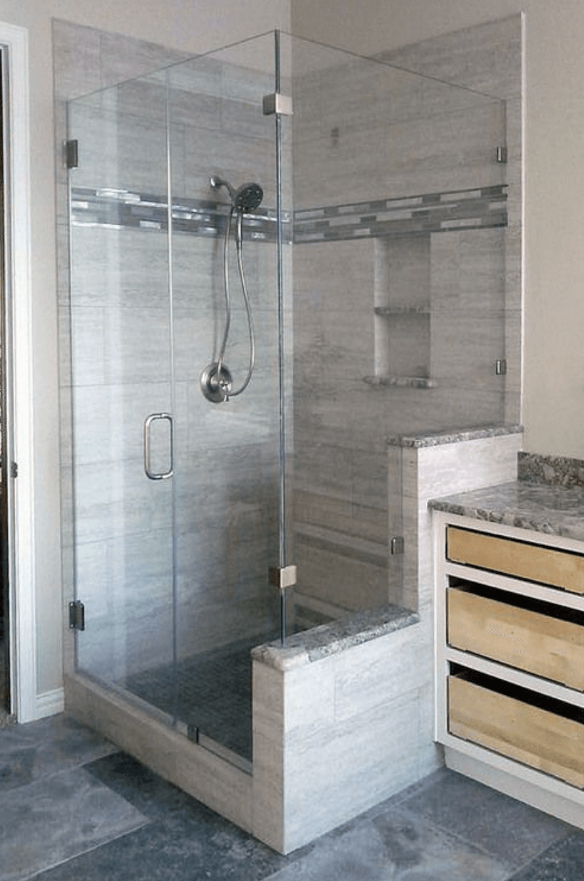 90 degree shower design