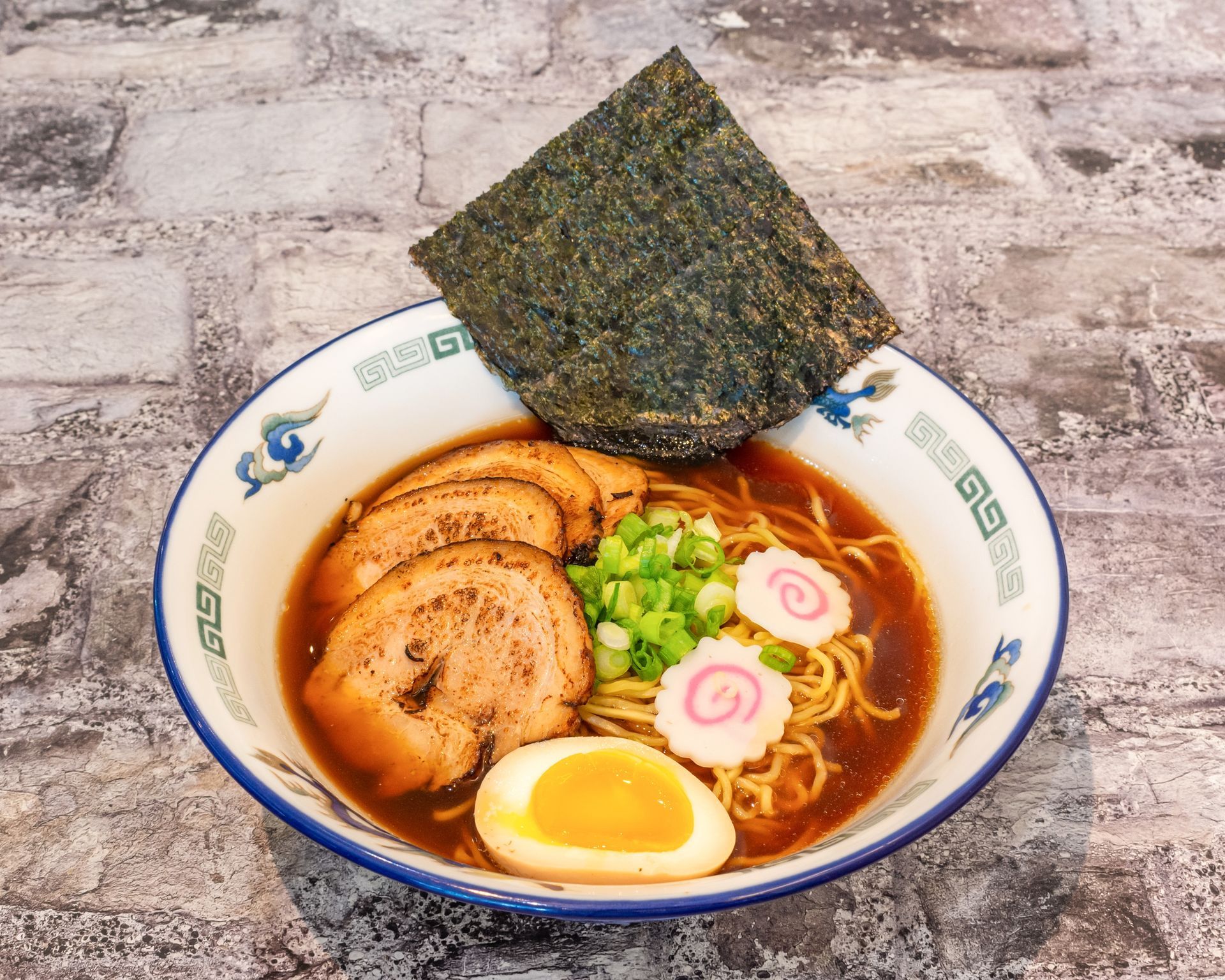 Poke Go's red miso ramen on table