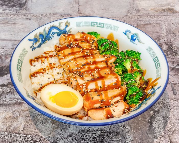 Poke Go's Teriyaki Chicken Rice Bowl