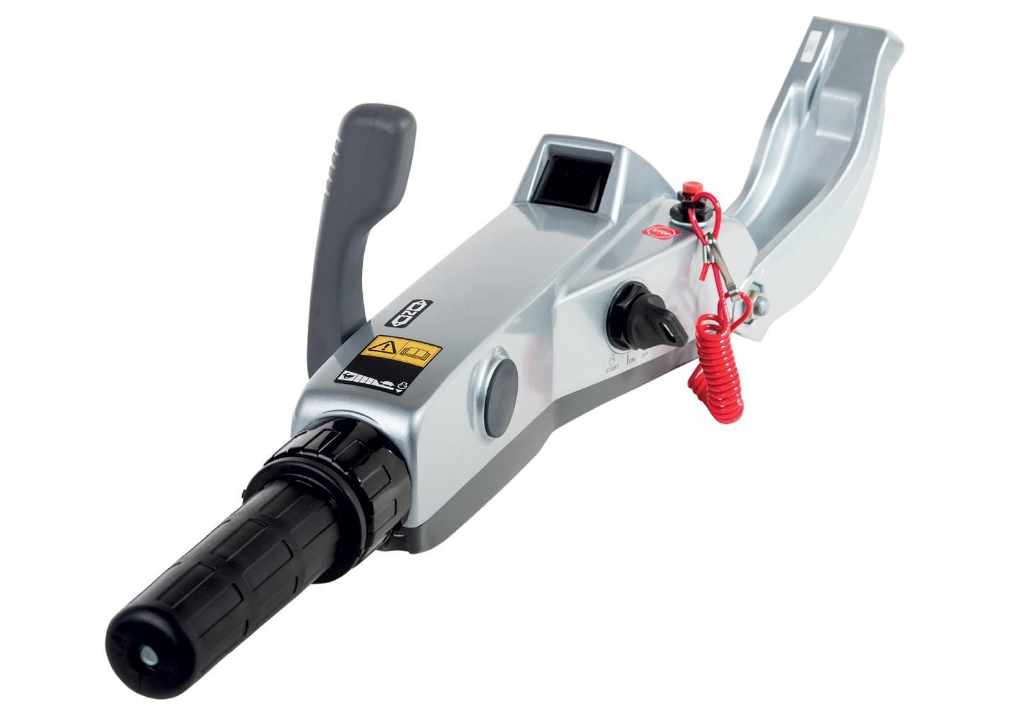 Silver Boat Trailer Hitch with A Black Handle and Safety Cord — HiTune Marine In Mossman, QLD 