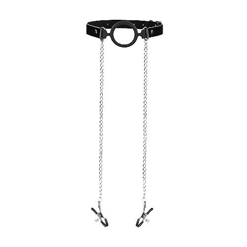 גאג טבעת עם מצבטי פטמות