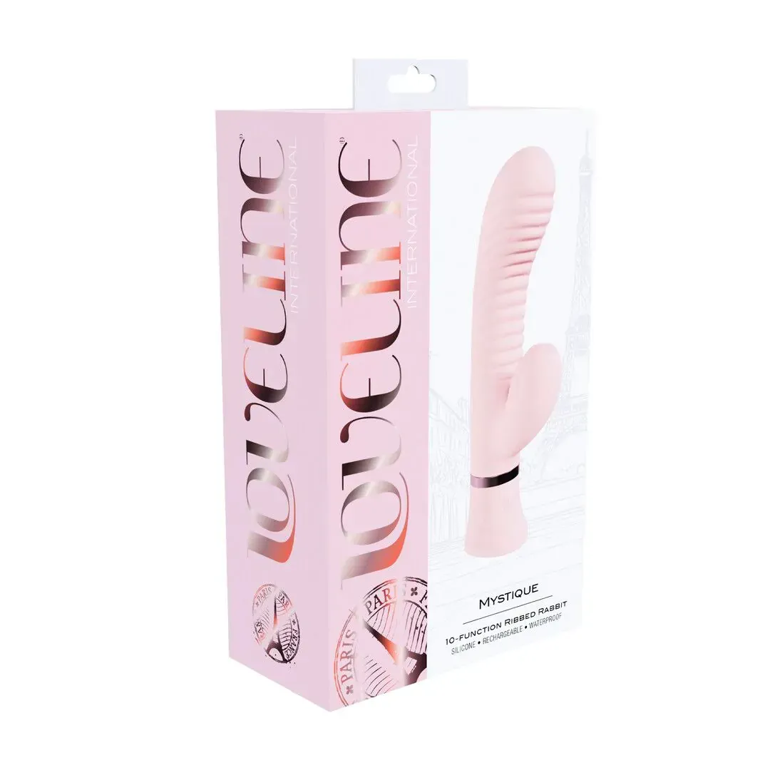 Mystique Ribbed Rabbit Vibrator – ויברטור Rabbit מחורץ לגירוי כפול