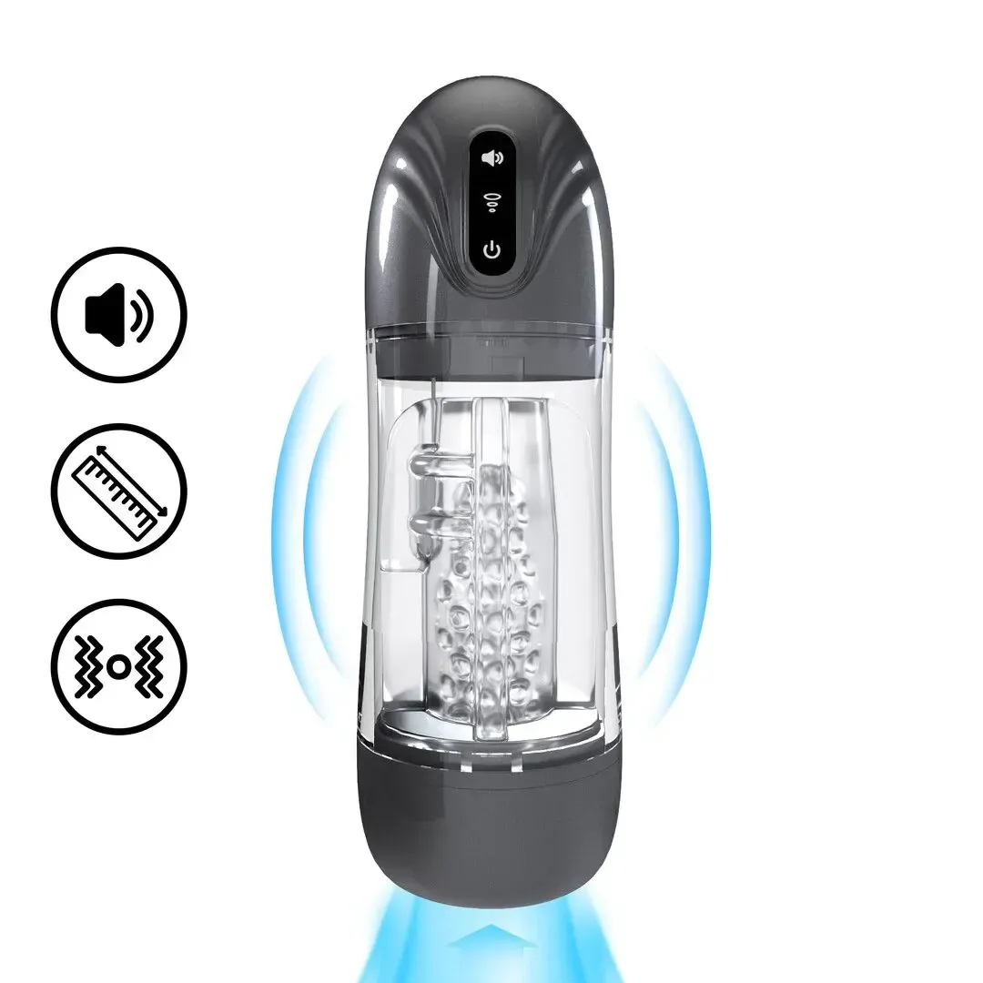 SonicPull Suction & Vibration Masturbator Pump – משאבת ואקום עם רטט וחוויית מולטימדיה