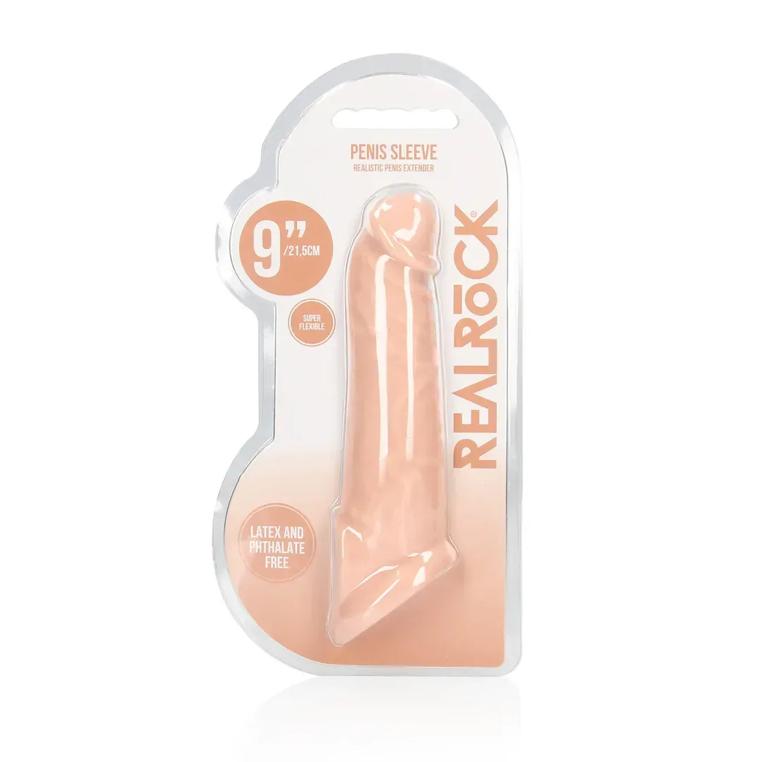 Penis Sheath 9'' שרוול ריאליסטי להעצמת התחושה והמראה