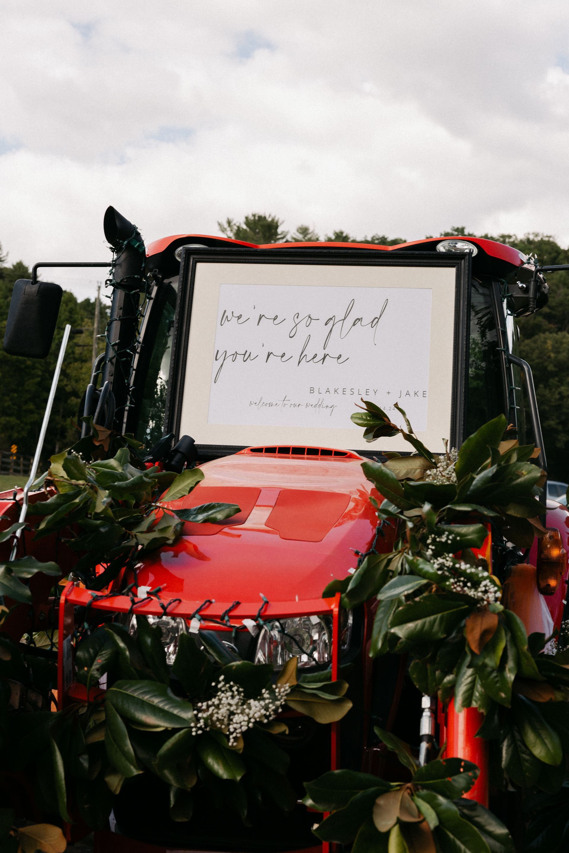 Wedding Tractor