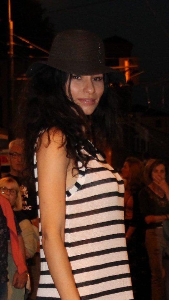 Copricostume a righe