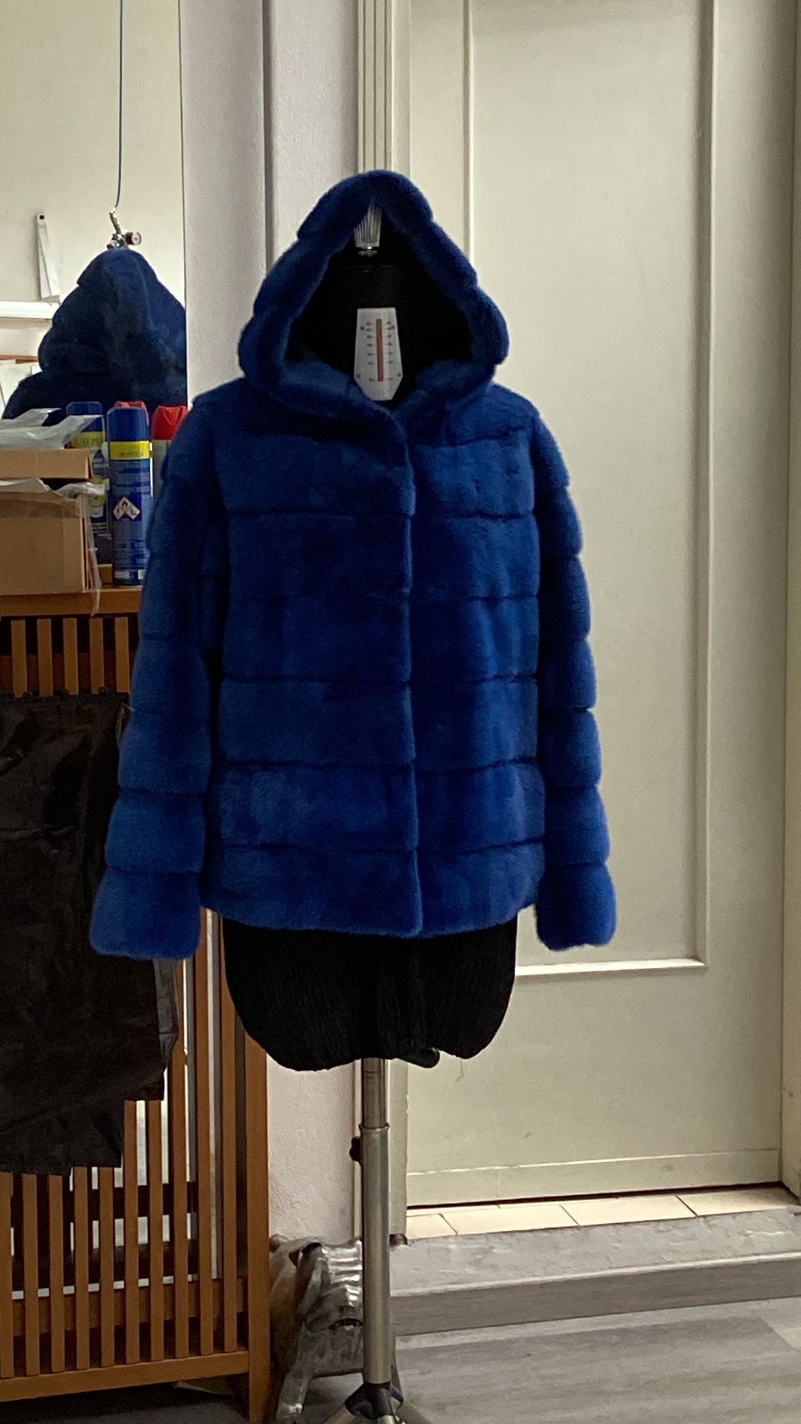 pelliccia blu