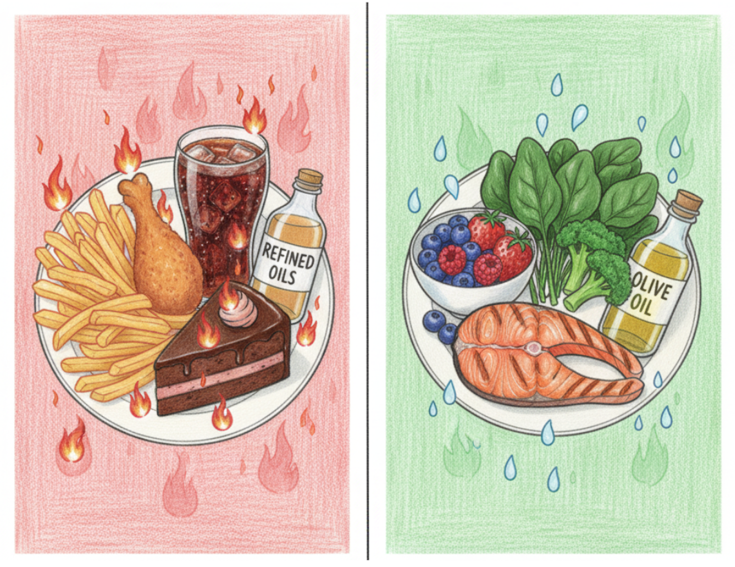 【CNFCD健康計畫 Day 7】 滅火器在餐盤裡!「膝蓋發炎」與「脂肪之火」的抗炎飲食策略-許多人總以為減重只需要「少吃」,卻忽略了食物的「種類」和「品質」才是決定體內炎症反應的關鍵。錯誤的飲食習慣就像不斷對著火源「澆汽油」,而科學的抗炎飲食策略就是我們最有效的「消防隊」。