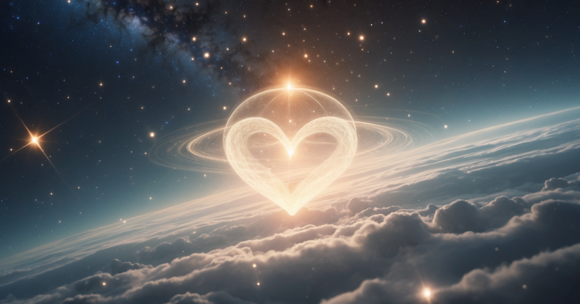 深藍色夜空或靜謐水面,象徵天賦藍圖一直在廣播、等待被接收,對應風扇分享MMT天賦號碼如何在靈魂層面指引方向的主題。