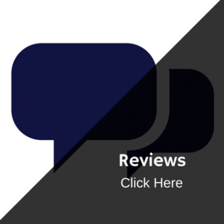 A dark blue and black graphic with overlapping speech bubbles and the text 