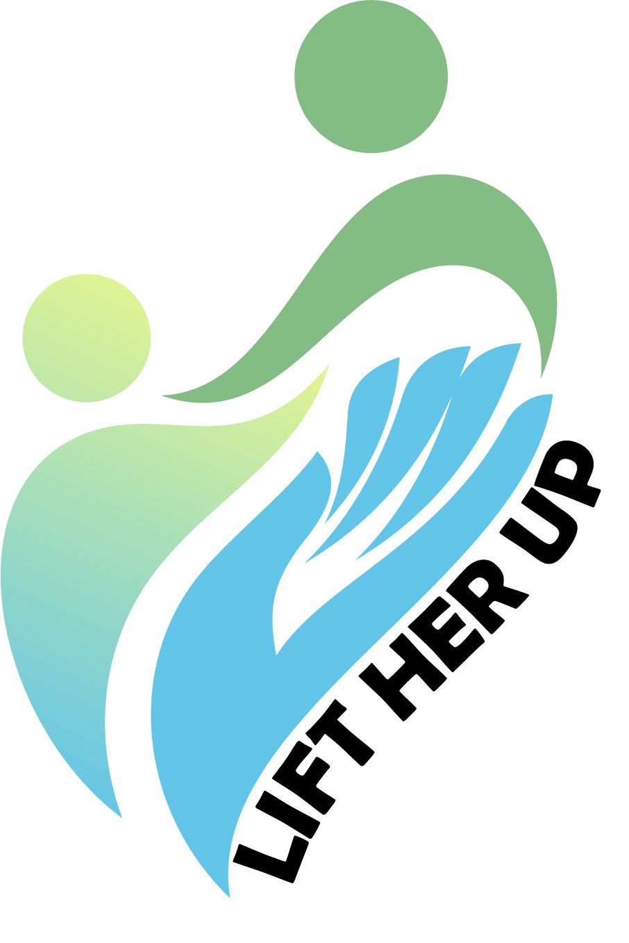A logo for a company called lift her up