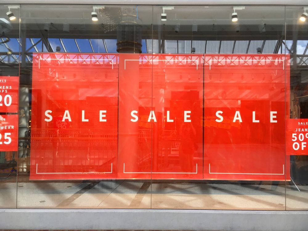 Large SALE Banner In Shopfront Window — Carbon Copy Digital in Port Macquarie, NSW