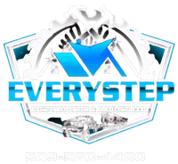 A logo for Everystep Construction and Hauling LCC