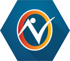 Logotipo de una figura estilizada de color naranja y blanco 