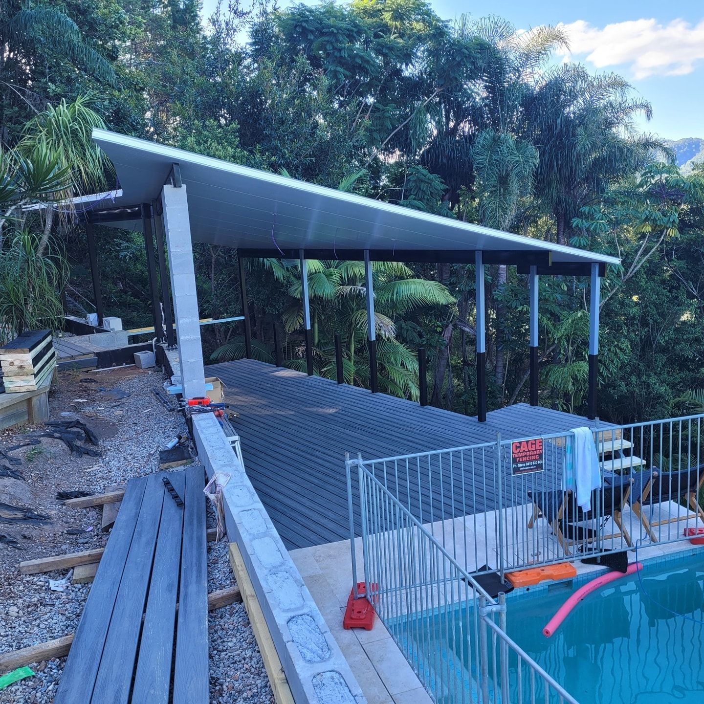 Patio Built Over Decking — Red Dog Landscaping in Tweed Heads, NSW