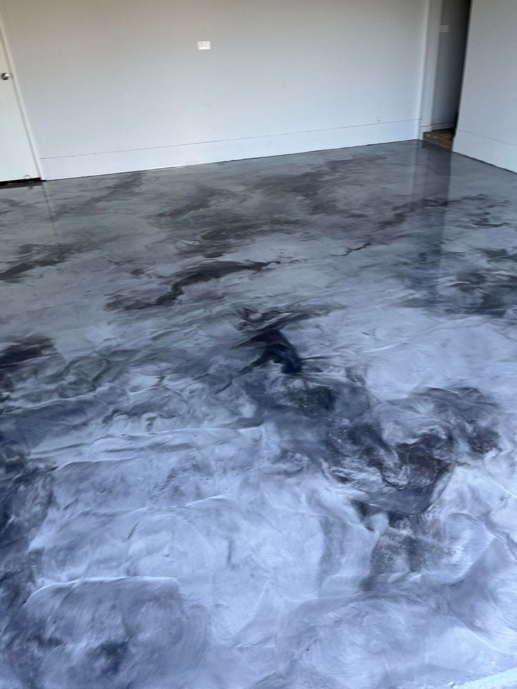 It looks like a marble floor in a room