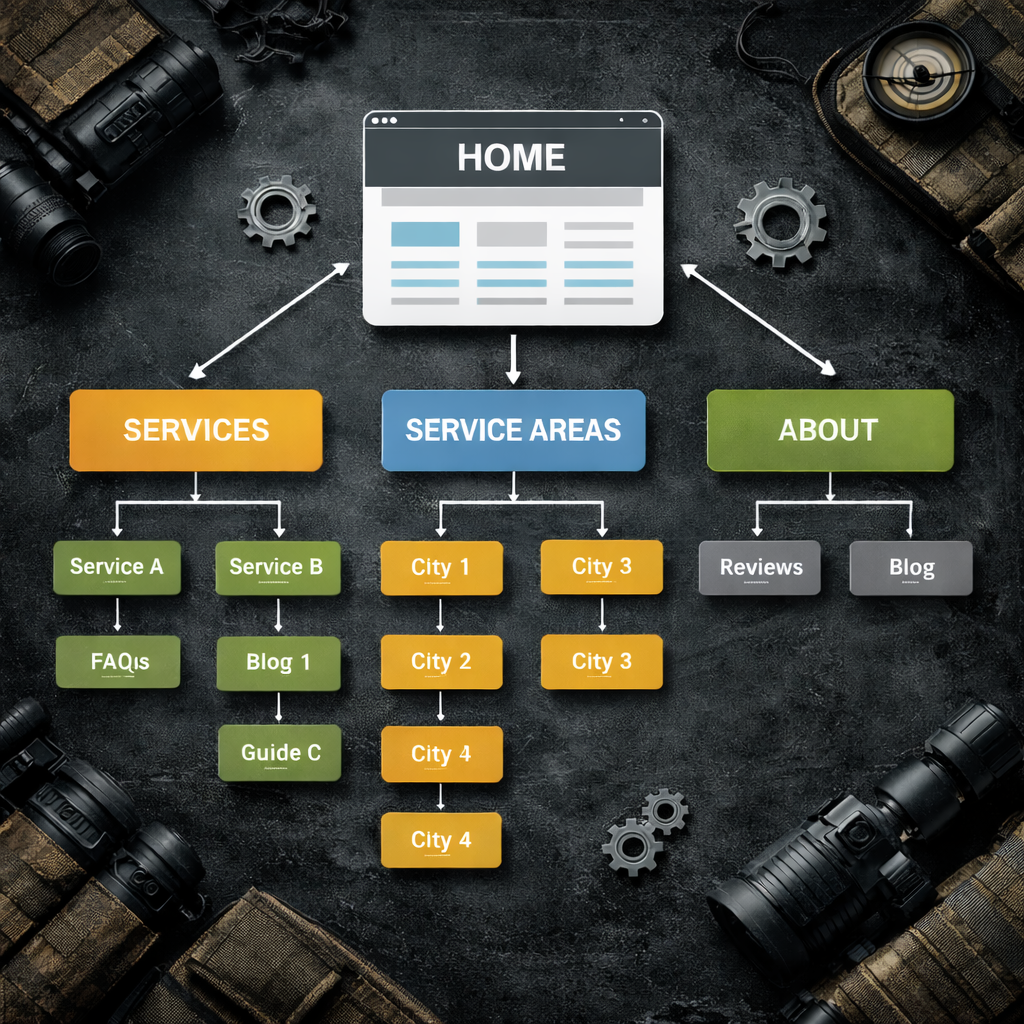 Website sitemap with 