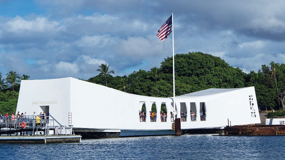 USS Arizona Memorial at the Pearl Harbor National Monument