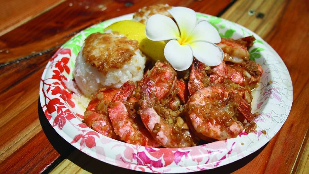 The mouthwatering Shrimp Scampi plate at Giovanni's