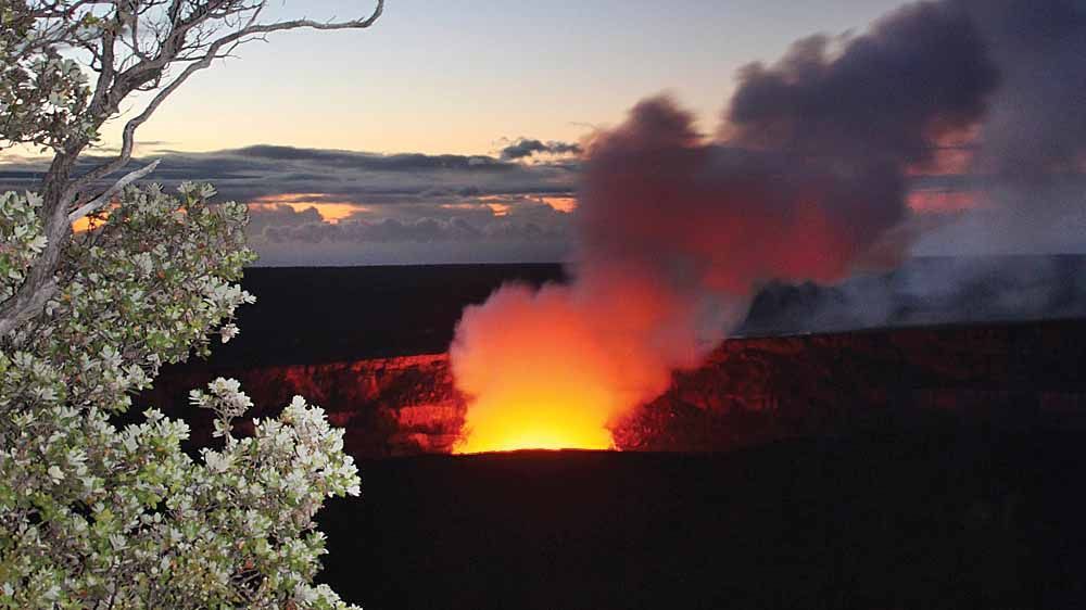 Halema‘uma‘u Crater in Kīlauea Volcano