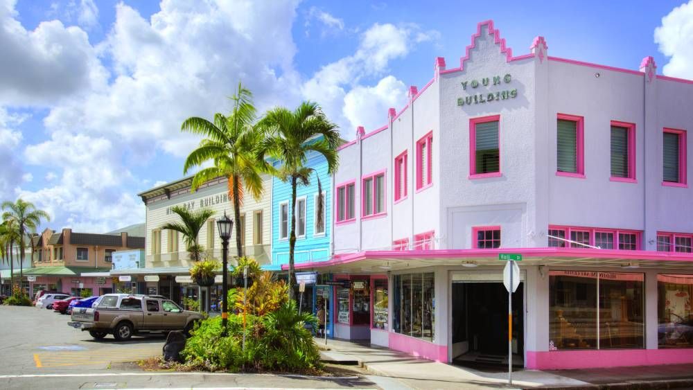 Quaint, downtown Hilo [Image by Robbyn Peck / Hilo Downtown Improvement Assoc.]